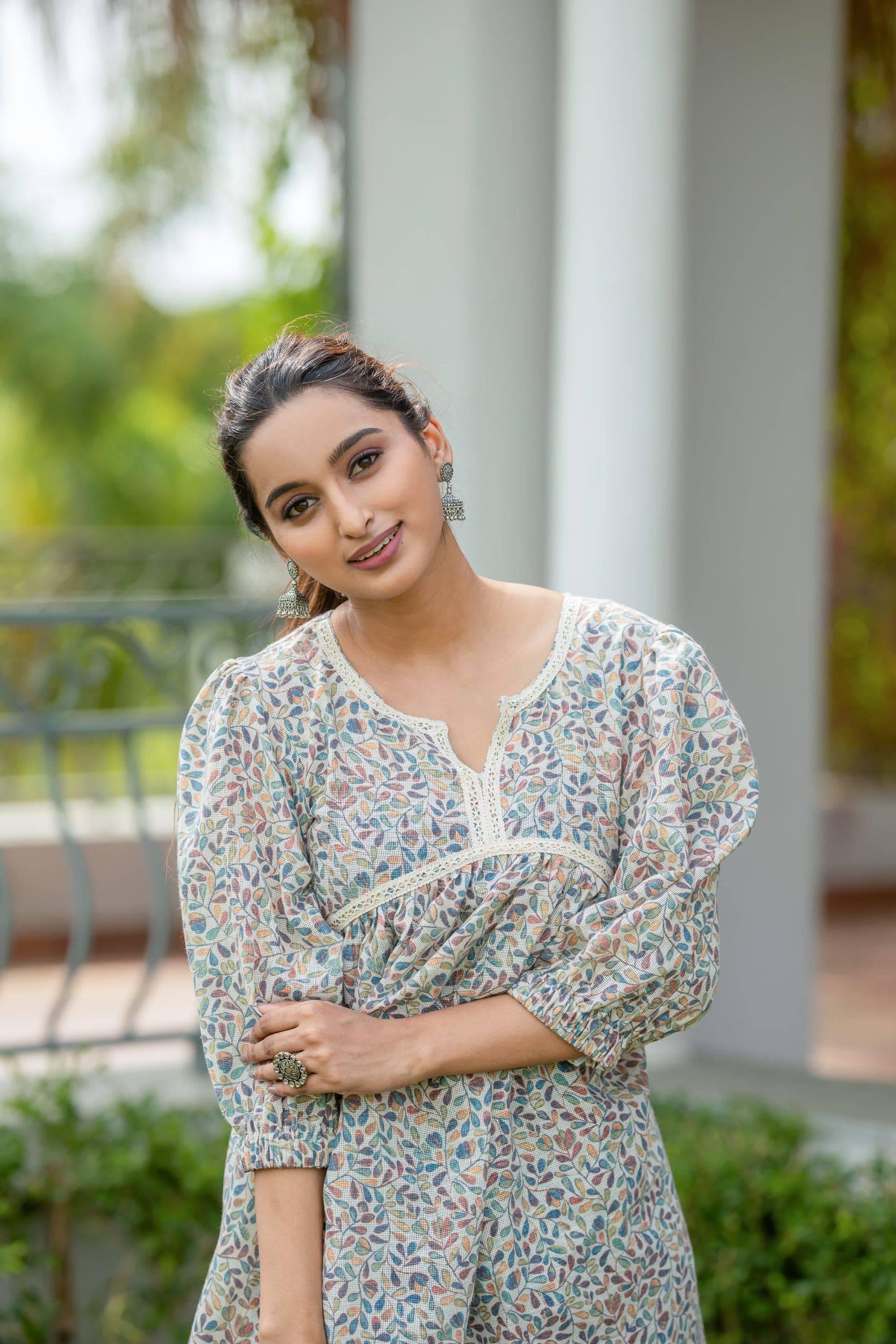 Autumn Breeze Jute Cotton Dress - Hello June