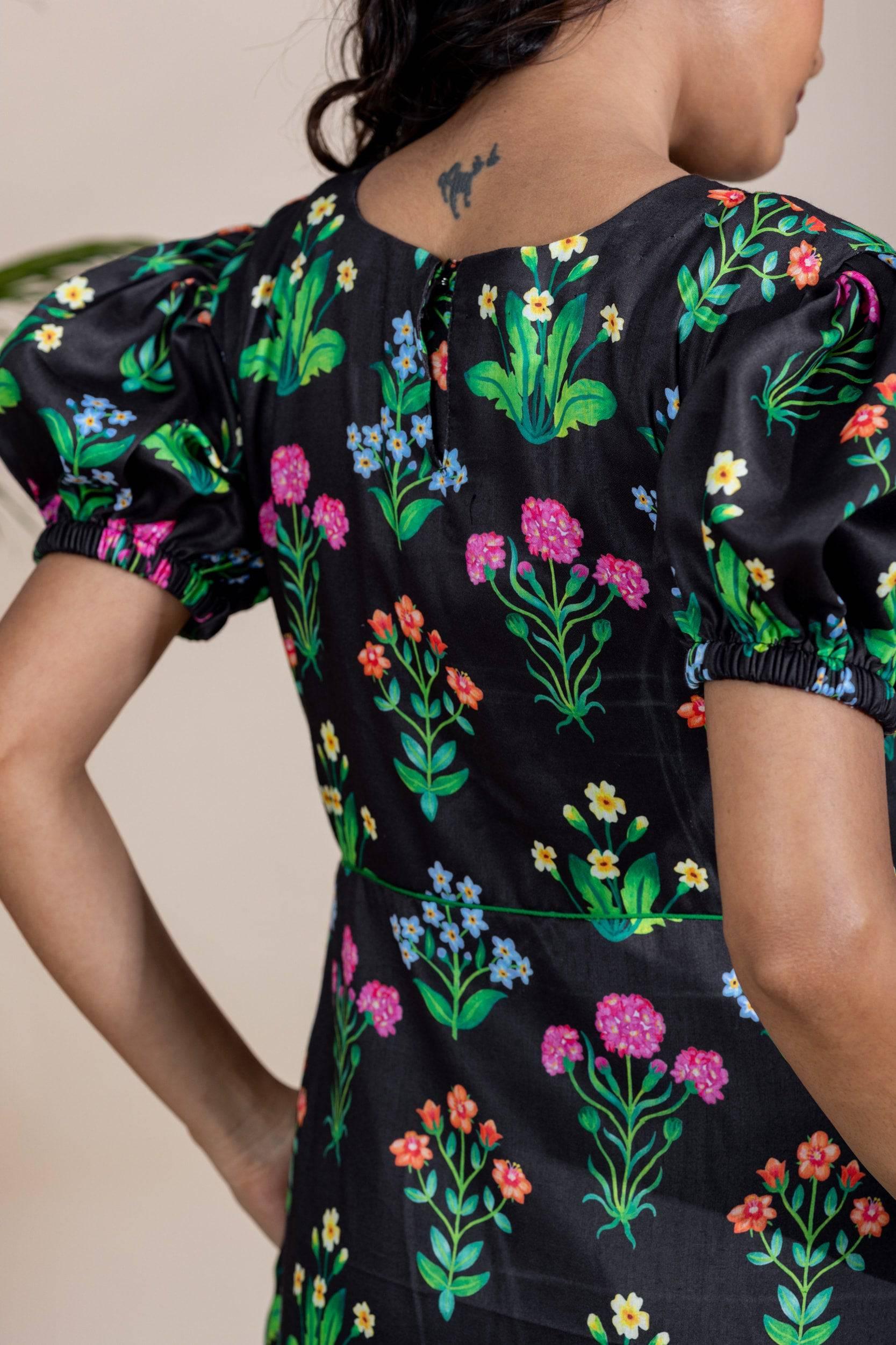 Gardenia Cotton Satin Dress - Label Xari