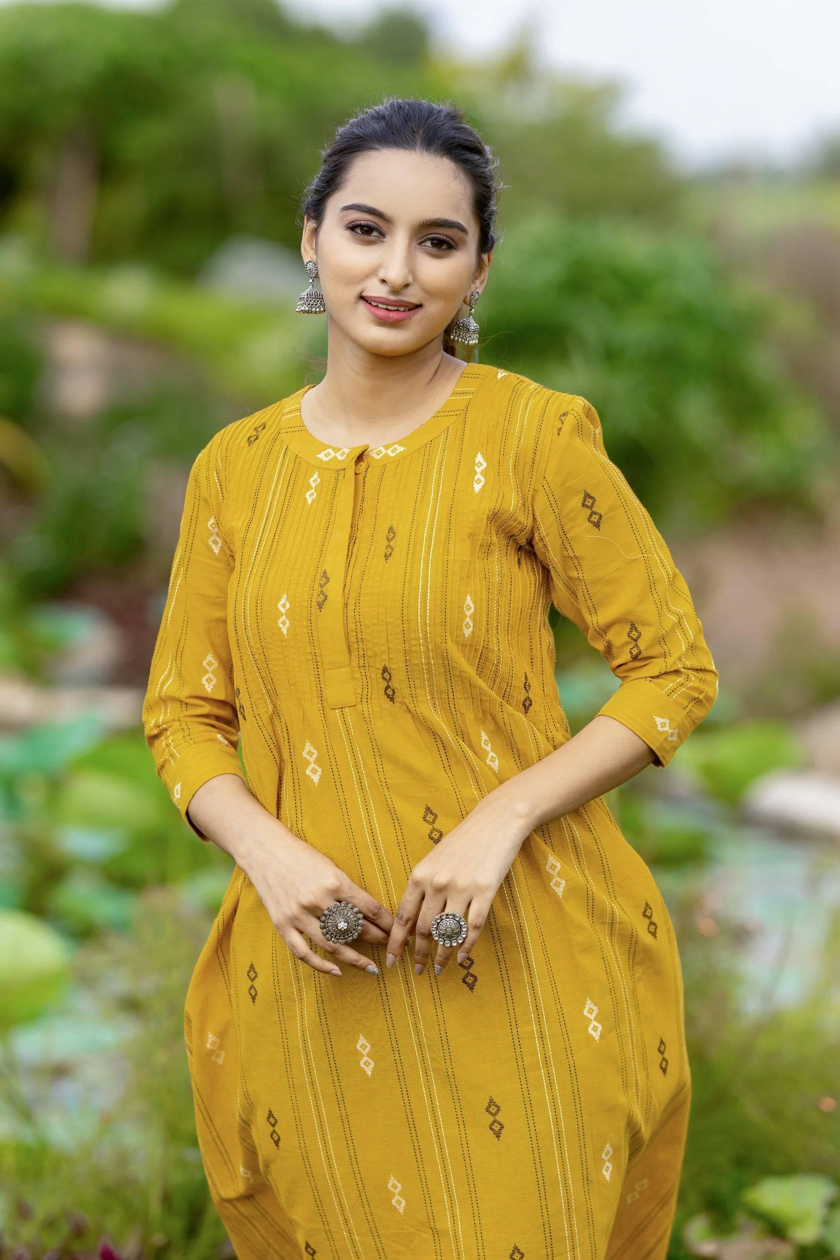 Sunset Haze Handloom Cotton Dress - Label Xari