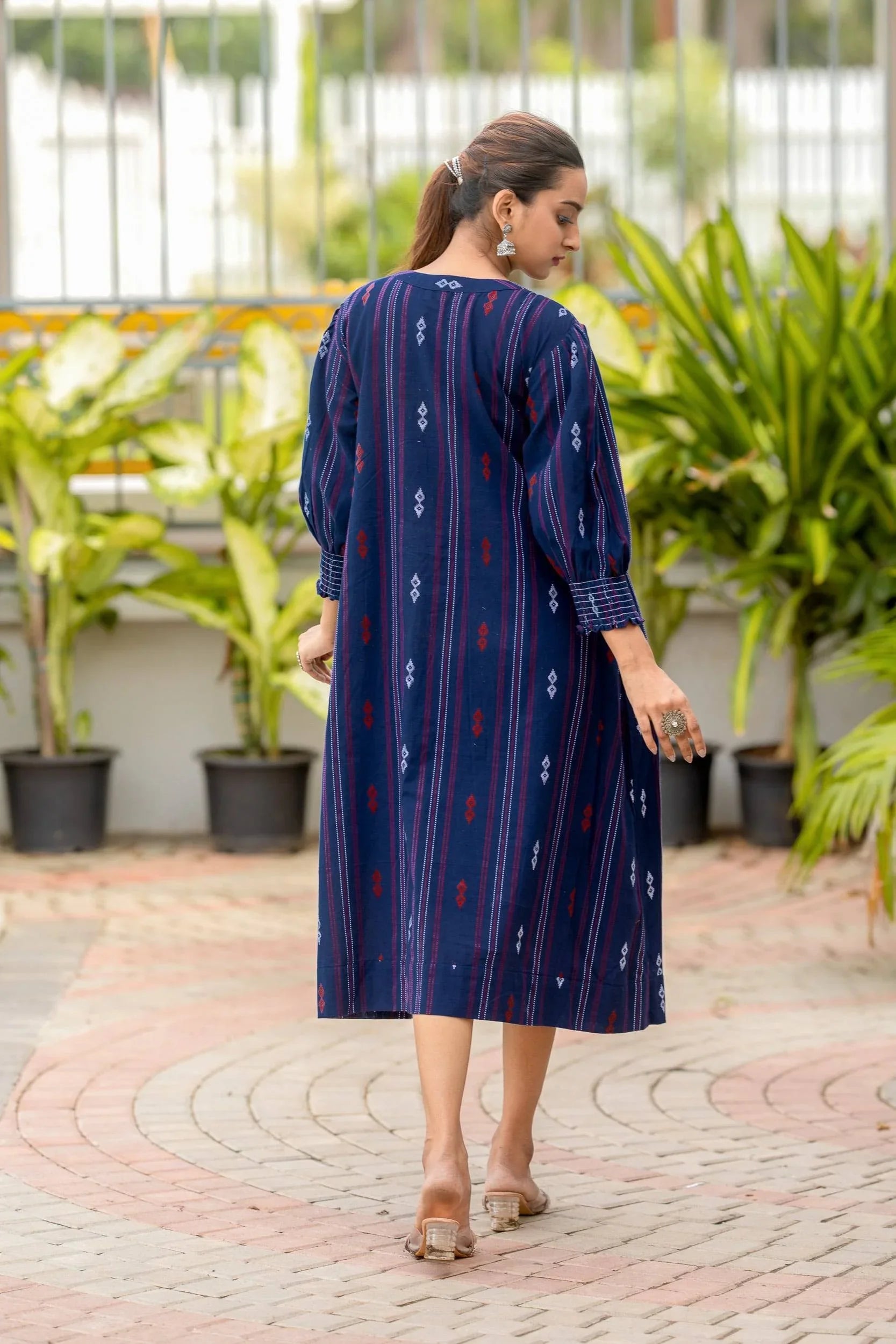 Yara Smocked Handloom Cotton Dress - Hello June
