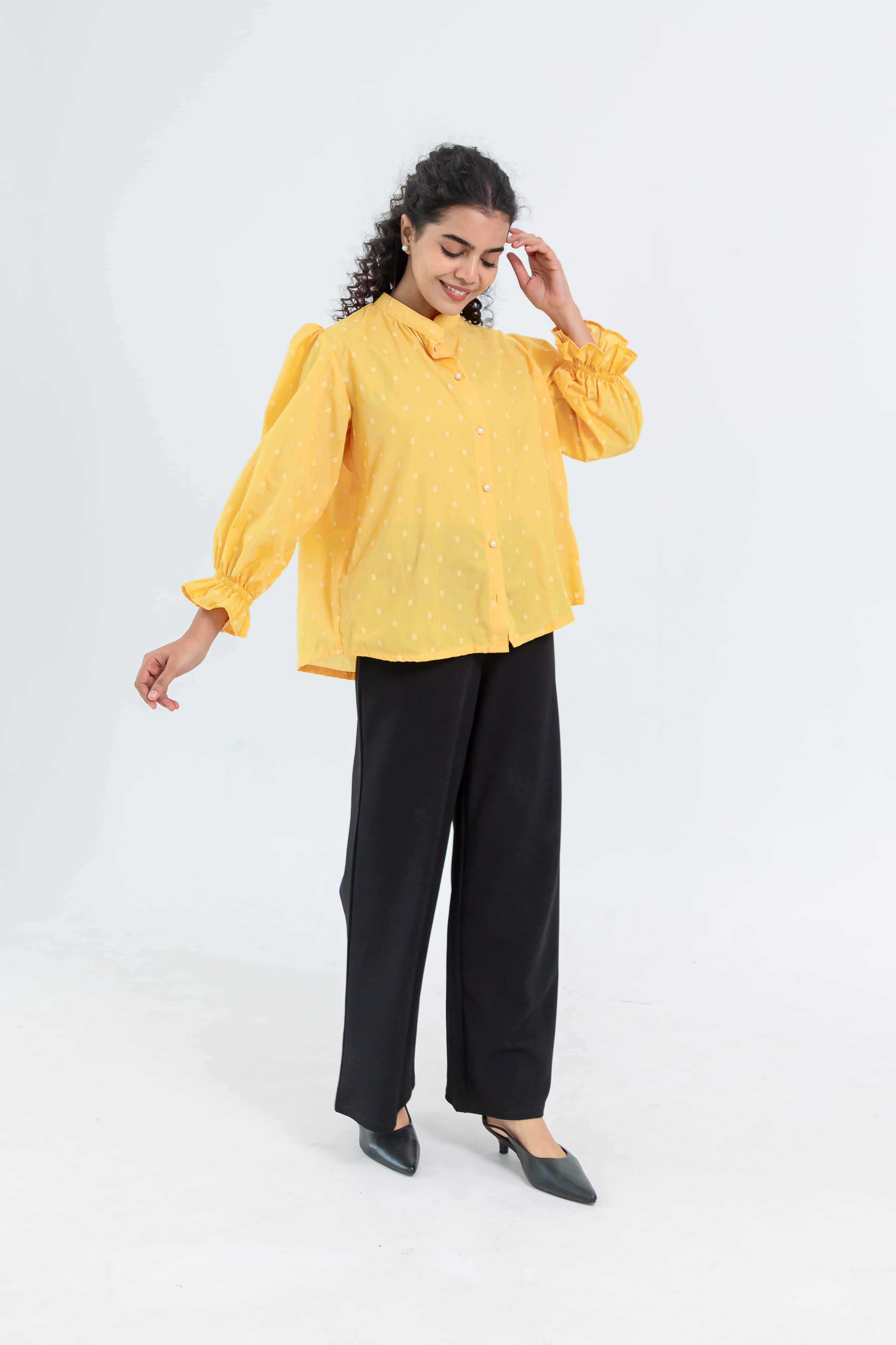 Yellow Soft Tussar Shirt