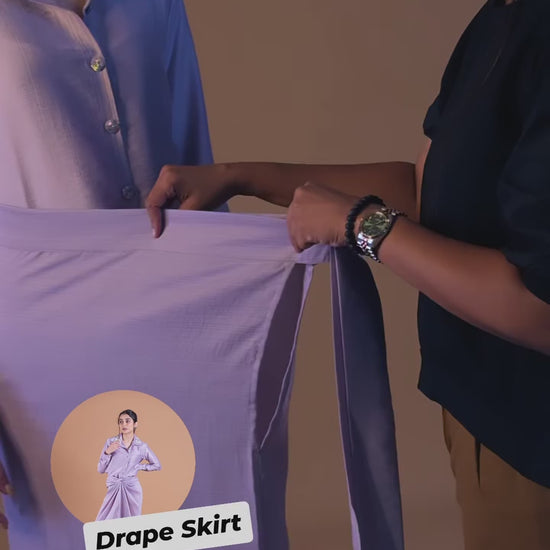 drape skirt demo video